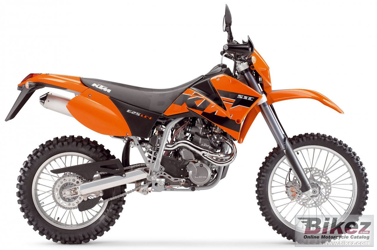 Big KTM 625 sxc picture and wallpaper from Bikez.com